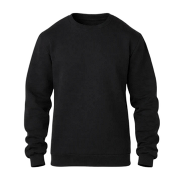 Blusa Moletom Gola Redonda Premium - Preto
