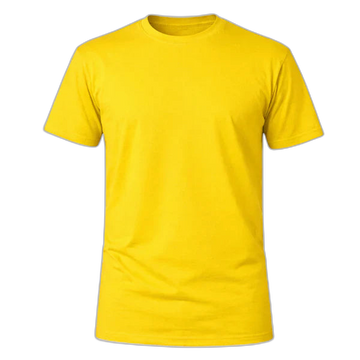 Camiseta Básica 100% algodão Fio 30.1 - Amarelo