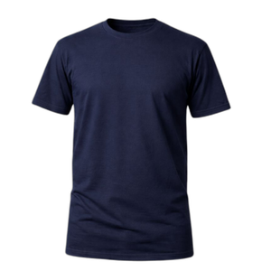 Camiseta Básica 100% algodão Fio 30.1 - Azul Marinho