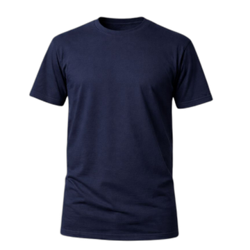 Camiseta Básica 100% algodão Fio 30.1 - Azul Marinho