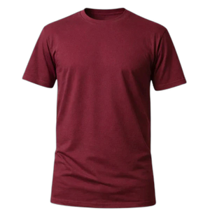 Camiseta Básica 100% algodão Fio 30.1 - Bordô