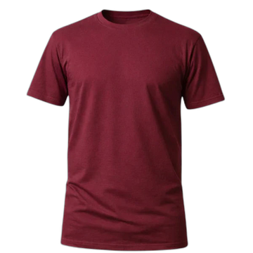 Camiseta Básica 100% algodão Fio 30.1 - Bordô