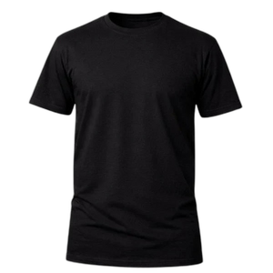 Camiseta Básica 100% algodão Fio 30.1 - Preto