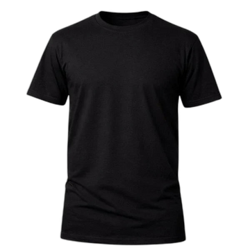 Camiseta Básica 100% algodão Fio 30.1 - Preto