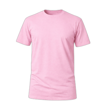 Camiseta Básica 100% algodão Fio 30.1 - Rosa