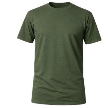 Camiseta Básica 100% algodão Fio 30.1 - Verde Militar