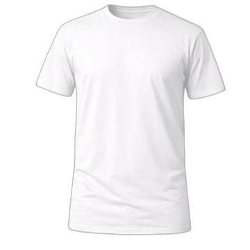 Camiseta Básica Plus Size 100% Algodão - Branco