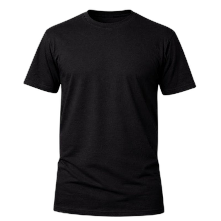 Camiseta Básica Plus Size 100% Algodão - Preto
