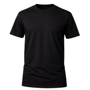 Camiseta Básica Plus Size 100% Algodão - Preto