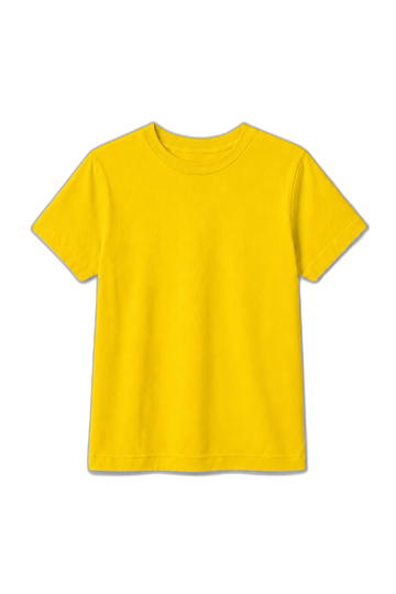 Camiseta Infantil 100% Algodão - Amarelo Bandeira