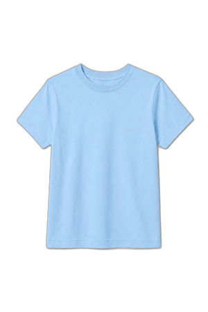 Camiseta Infantil 100% Algodão - Azul