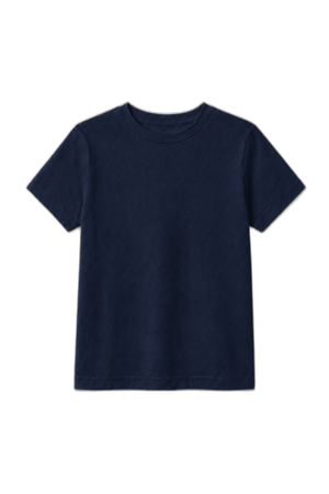 Camiseta Infantil 100% Algodão - Azul Marinho