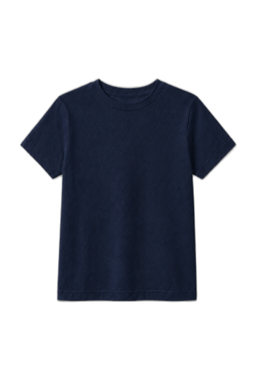 Camiseta Infantil 100% Algodão - Azul Marinho