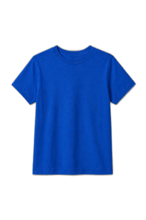 Camiseta Infantil 100% Algodão - Azul Royal