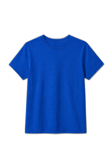 Camiseta Infantil 100% Algodão - Azul Royal