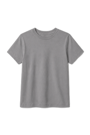 Camiseta Infantil 100% Algodão - Cinza