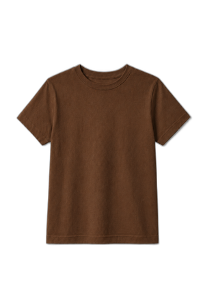 Camiseta Infantil 100% Algodão - Marrom