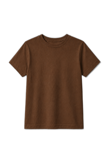 Camiseta Infantil 100% Algodão - Marrom