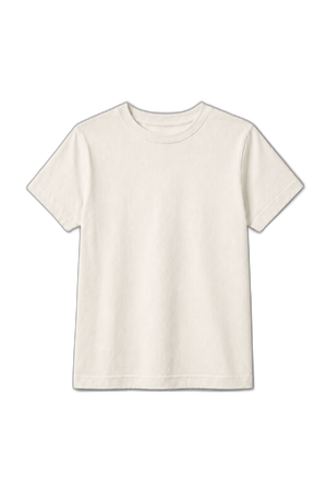 Camiseta Infantil 100% Algodão - Off White