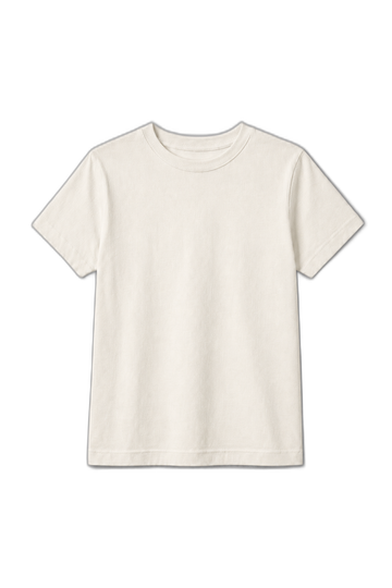 Camiseta Infantil 100% Algodão - Off White