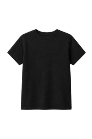 Camiseta Infantil 100% Algodão - Preto