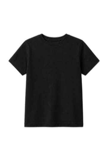 Camiseta Infantil 100% Algodão - Preto