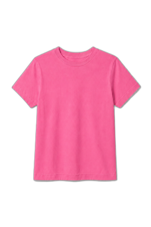 Camiseta Infantil 100% Algodão - Rosa Pink
