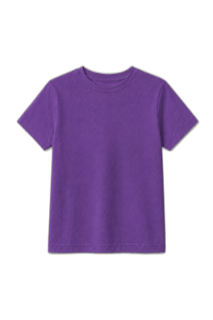 Camiseta Infantil 100% Algodão - Roxo