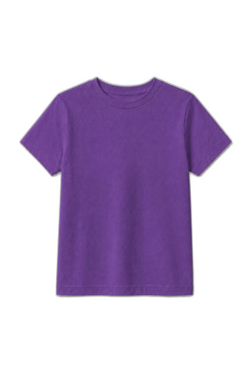 Camiseta Infantil 100% Algodão - Roxo