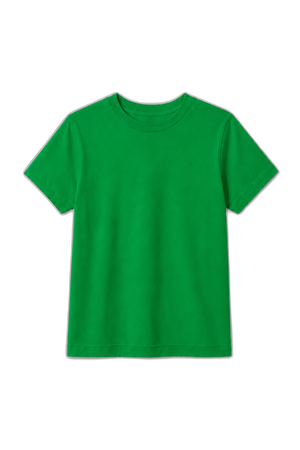 Camiseta Infantil 100% Algodão - Verde Bandeira