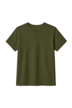 Camiseta Infantil 100% Algodão - Verde Militar