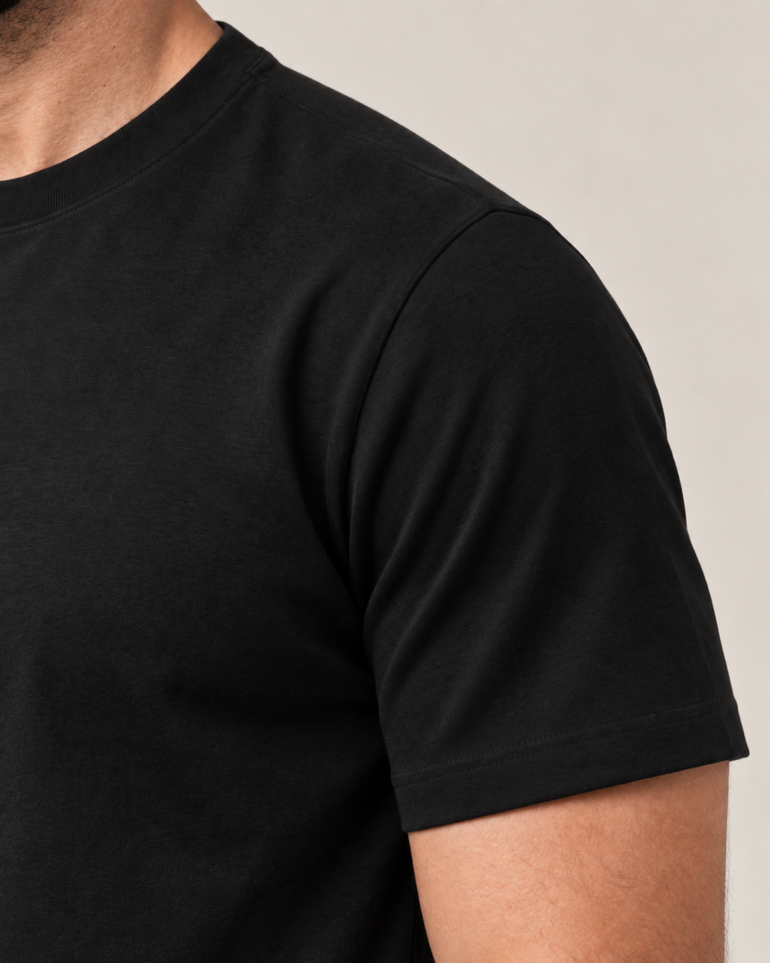 Camiseta Básica 100% algodão Fio 30.1 - Preto