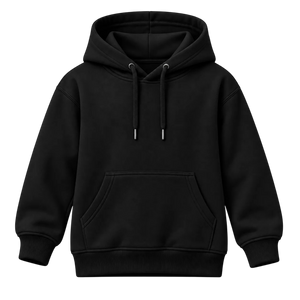 Blusa Moletom Canguru Infantil - Preto