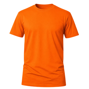 Camiseta Básica 100% algodão Fio 30.1 - Laranja