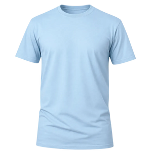 Camiseta Básica 100% algodão Fio 30.1 - Azul Bebê
