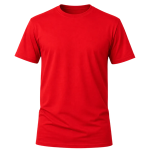 Camiseta Básica 100% algodão Fio 30.1 - Vermelho