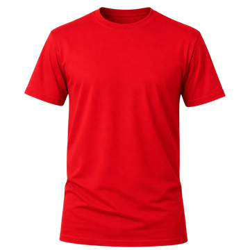 Camiseta Básica 100% algodão Fio 30.1 - Vermelho