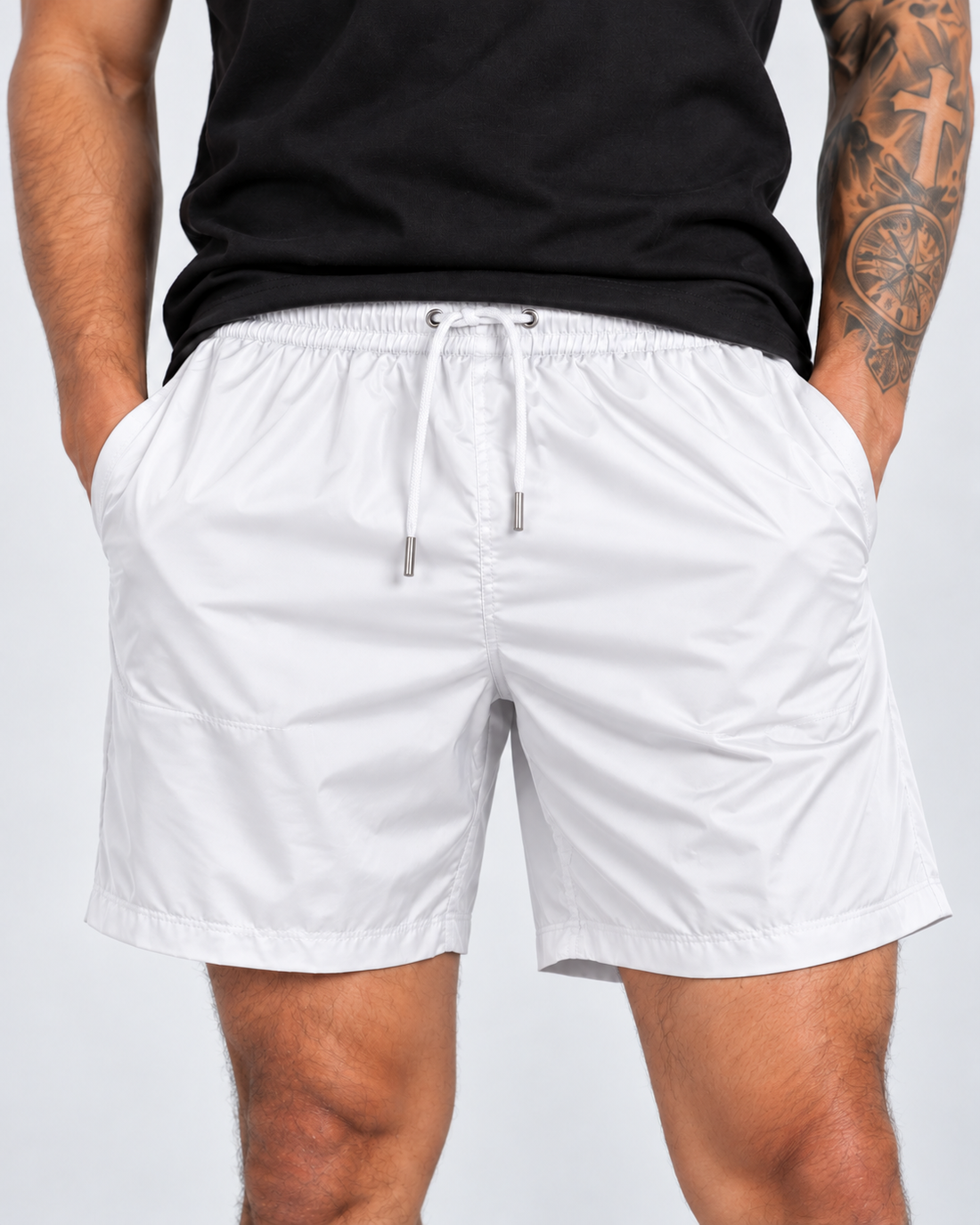 Short Tactel Masculino - Branco