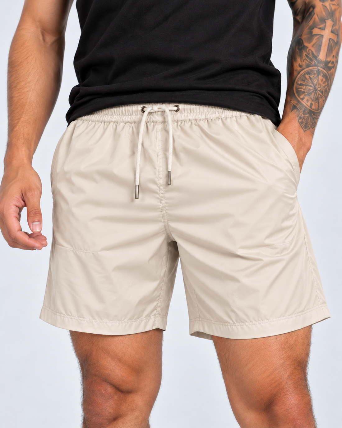 Short Tactel Masculino - Bege
