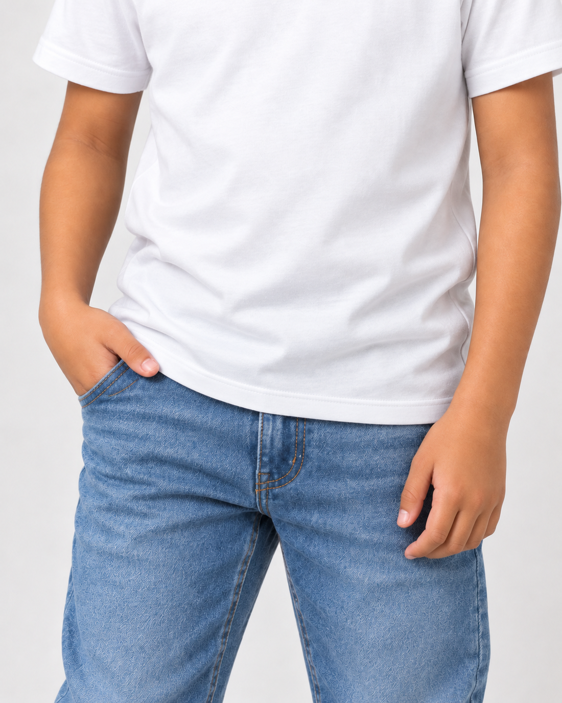 Camiseta Infantil 100% Algodão - Branco