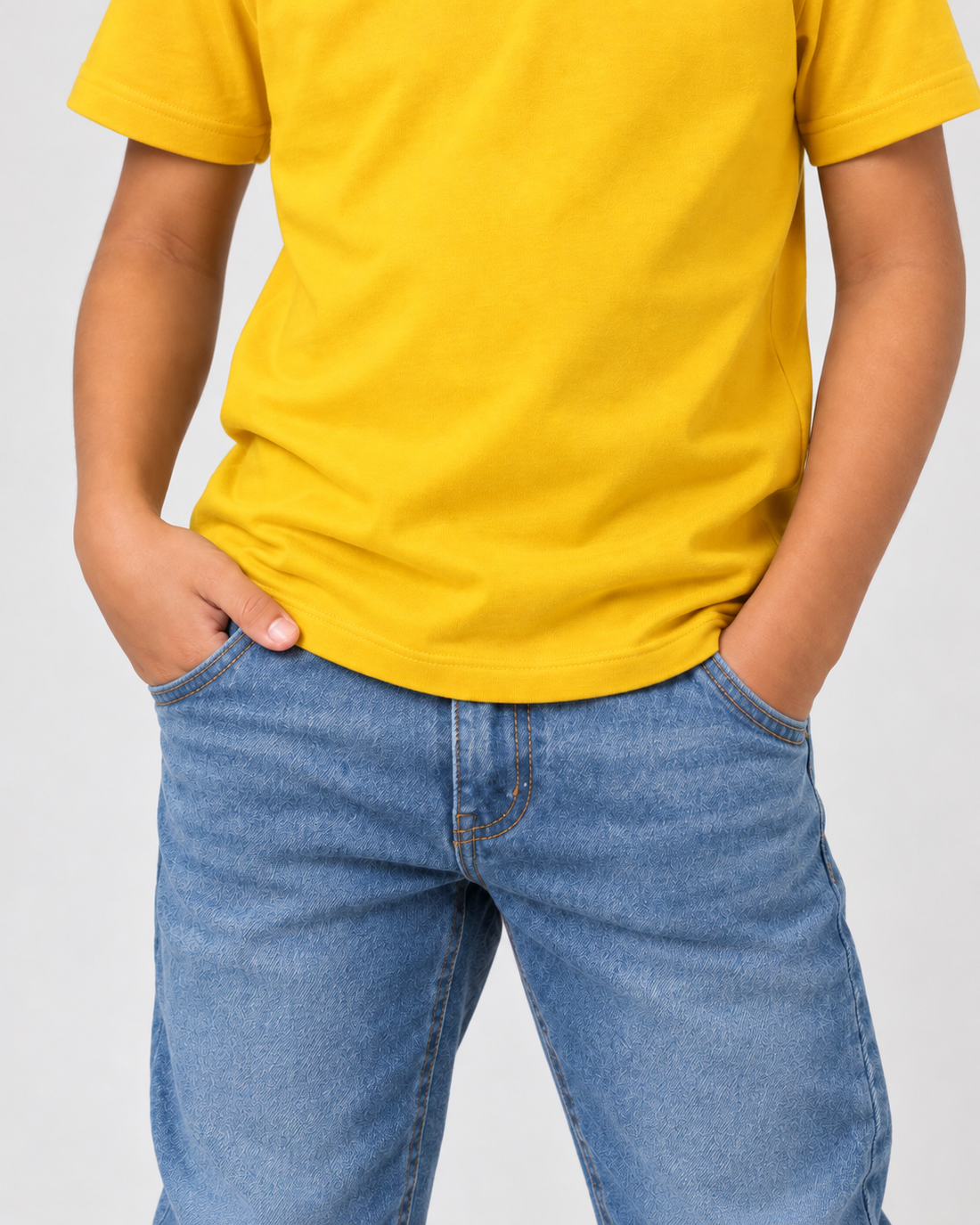 Camiseta Infantil 100% Algodão - Amarelo Bandeira