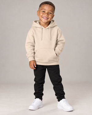 Blusa Moletom Canguru Infantil - Bege