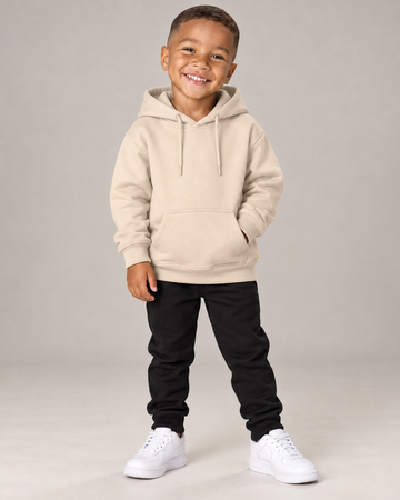 Blusa Moletom Canguru Infantil - Bege