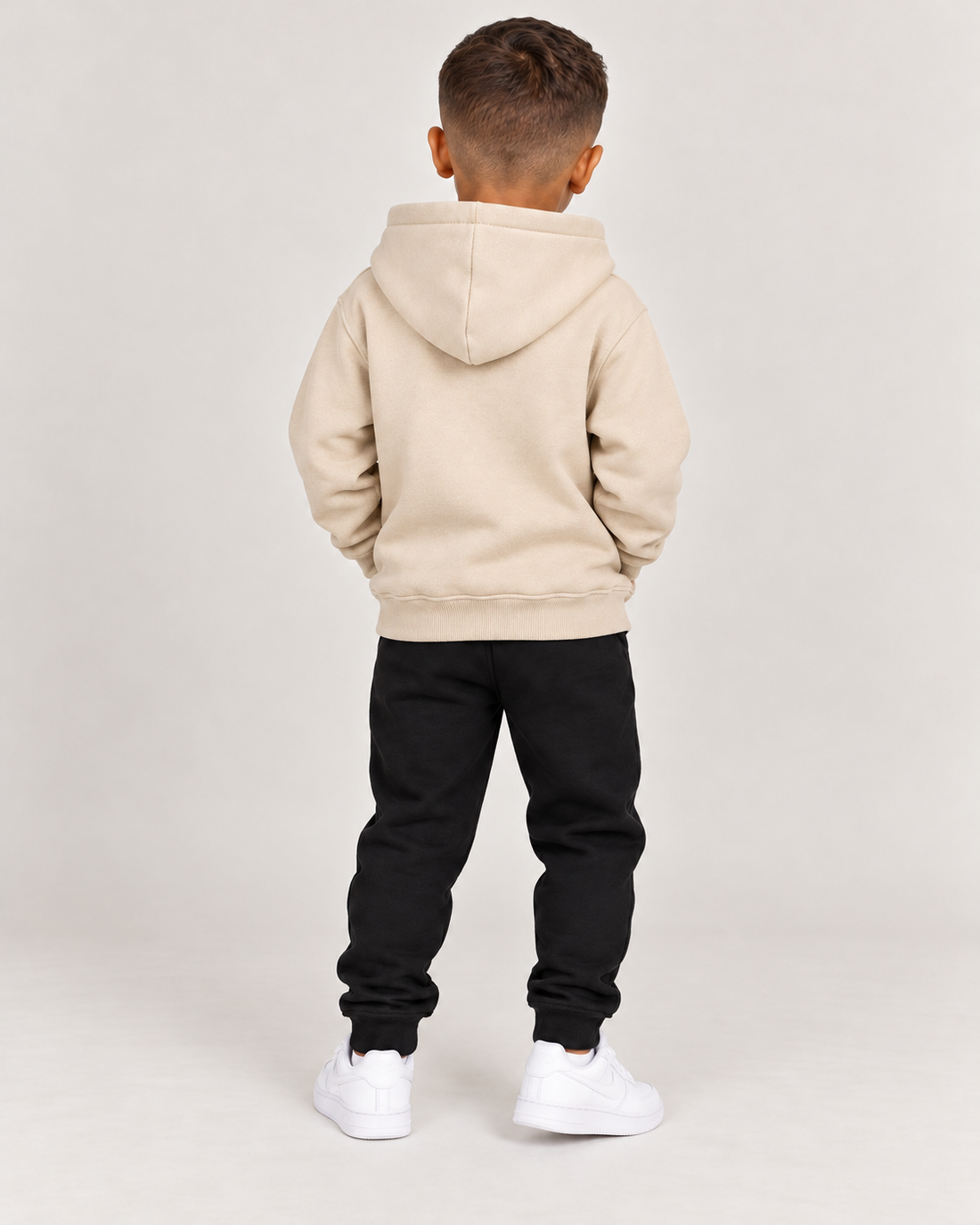 Blusa Moletom Canguru Infantil - Bege