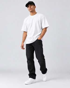 Camiseta Oversized Tecido Suedine - Branco