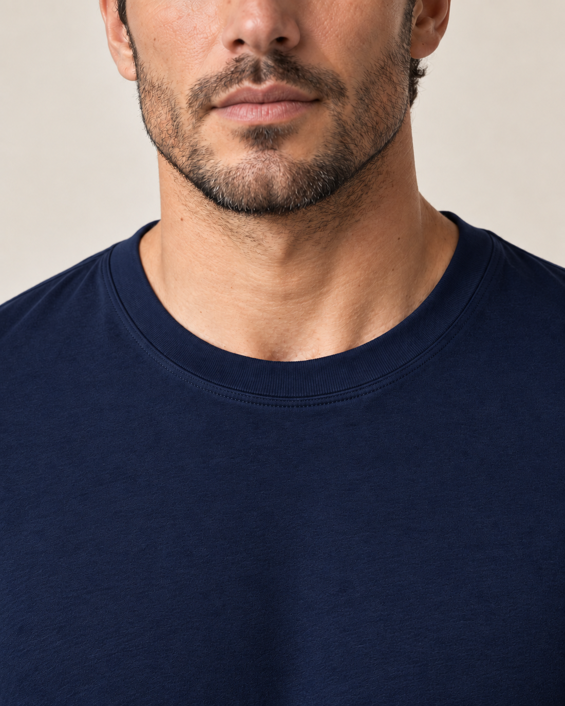 Camiseta Básica 100% algodão Fio 30.1 - Azul Marinho