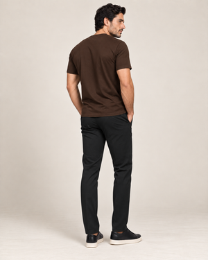 Camiseta Básica 100% algodão Fio 30.1 - Marrom