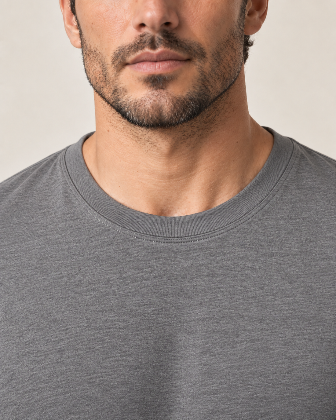 Camiseta Básica 100% algodão Fio 30.1 - Cinza