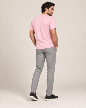Camiseta Básica 100% algodão Fio 30.1 - Rosa
