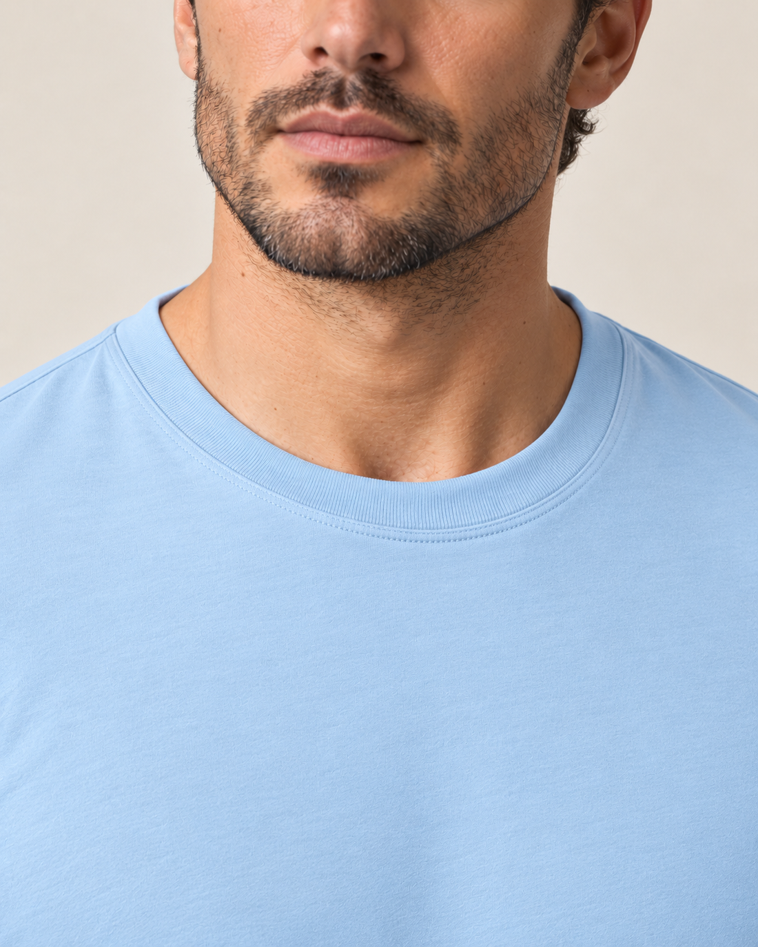 Camiseta Básica 100% algodão Fio 30.1 - Azul Bebê